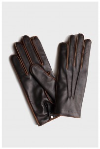 Gants-Mustang-Marron-fil-orange-Causse
